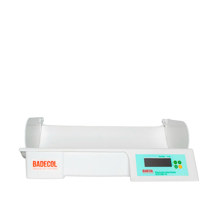Balanza Digital Pesa Bebé CAP 20KG ACS20BYE Badecol, con grado medico y tallimetro.