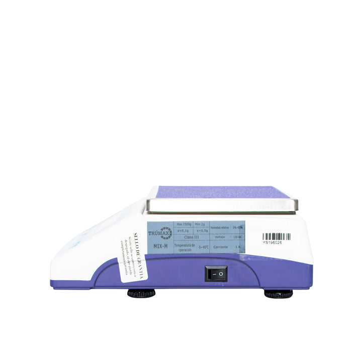 Balanza de Mesa Electrónica MIX-M1500,  8 unidades de medición, peso porcentual, conteo de piezas por muestra, límites de peso.