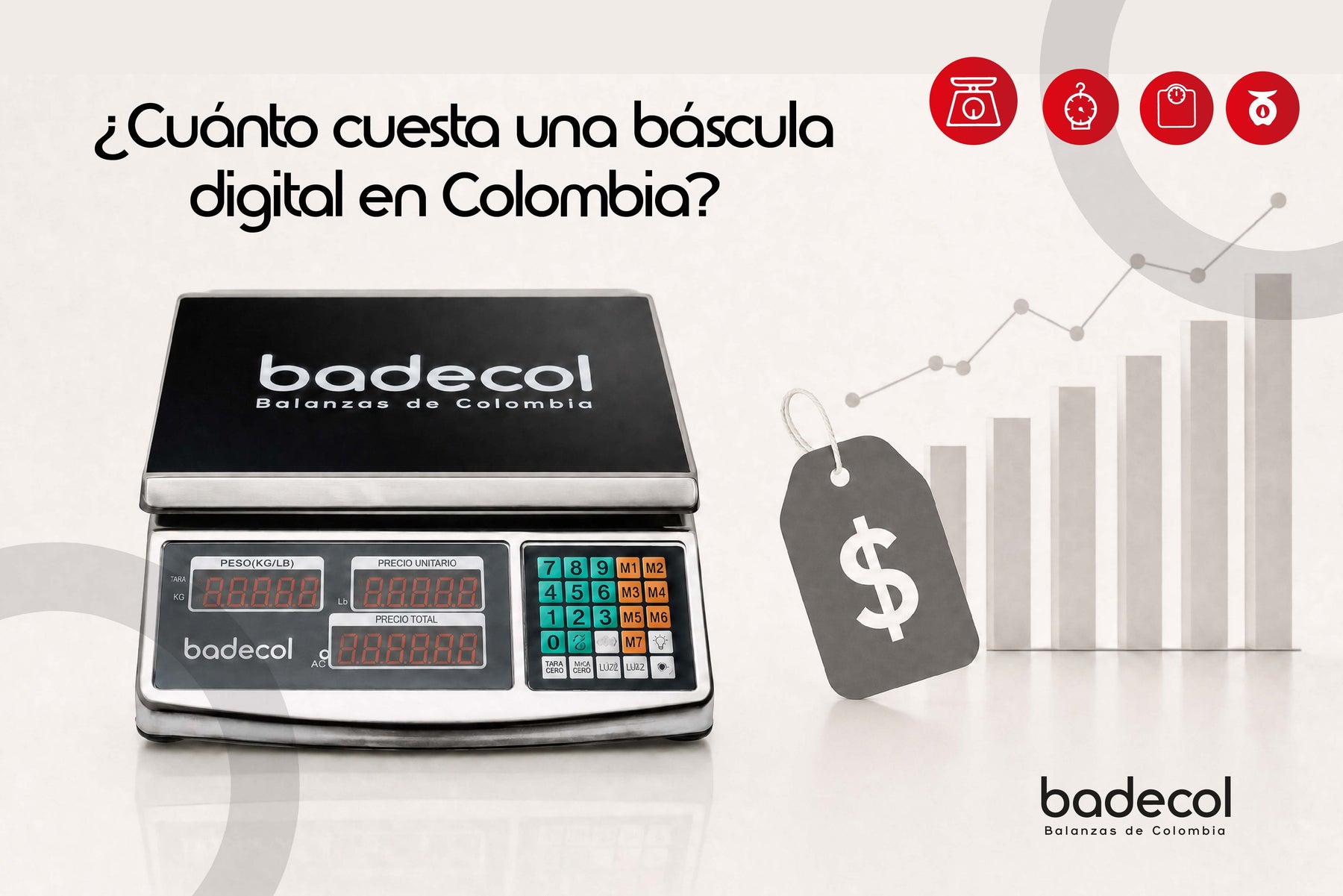¿Cuánto cuesta una báscula digital en Colombia?