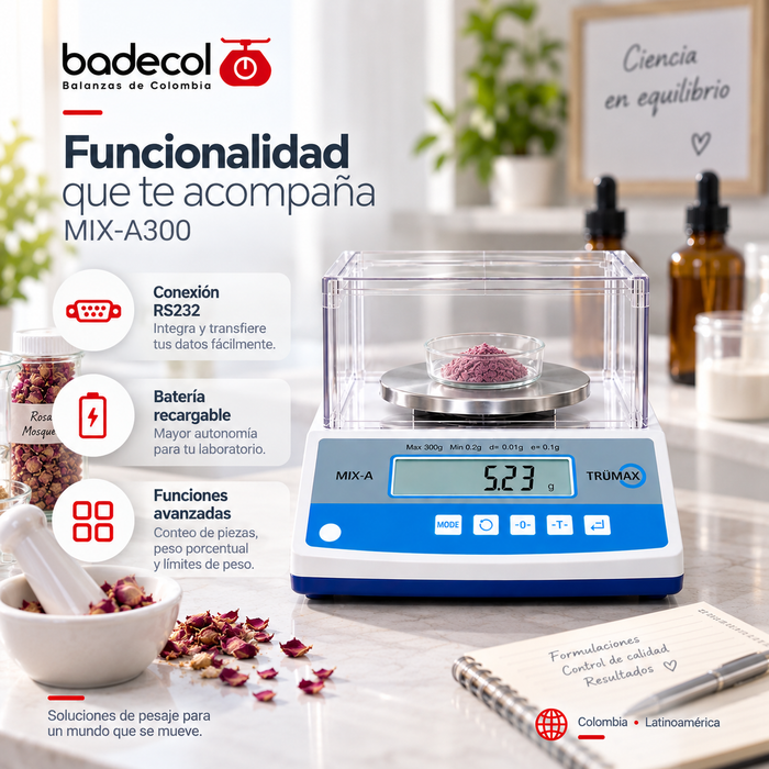Bascula Balanza de alta precisión y alta resistencia con 8 unidades de medición 