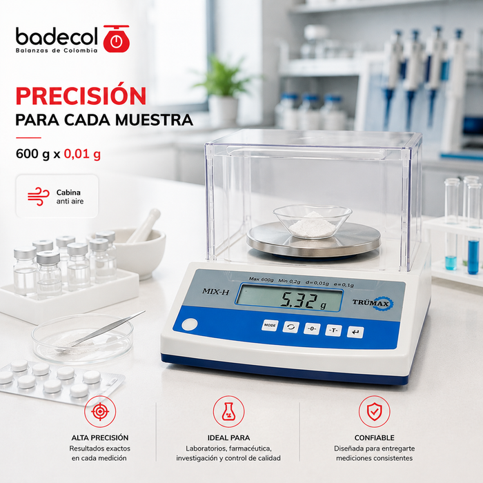 Bascula Balanza de mesa de alta precisión y alta resistencia con 8 unidades de medición