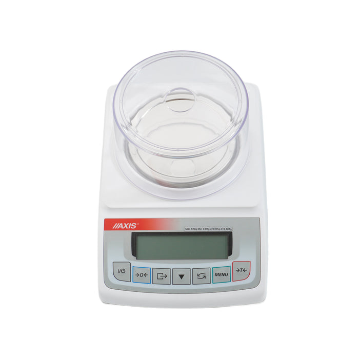 La balanza de precisión AXIS ATA 520 g es un equipo diseñado para realizar pesajes exactos, estables y confiables en procesos donde se requiere alta precisión. También conocida como balanza de alta precisión, báscula de precisión, balanza para laboratorio o balanza gramera de precisión, es ideal para laboratorios, farmacias, joyerías, universidades, centros de investigación, control de calidad e industrias.

Este modelo cuenta con calibración externa e interna, función de conteo de piezas.