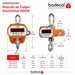 La Báscula de colgar Hook, cuenta con numerosas funciones que facilitan las labores del pesaje requerido en el sector industrial como acumulación de pesadas, congelamiento de peso, auto apagado, entre otros. Su fácil manejo y precisión son características importantes que permiten que estas básculas trabajen en ambientes comerciales y/o industriales.