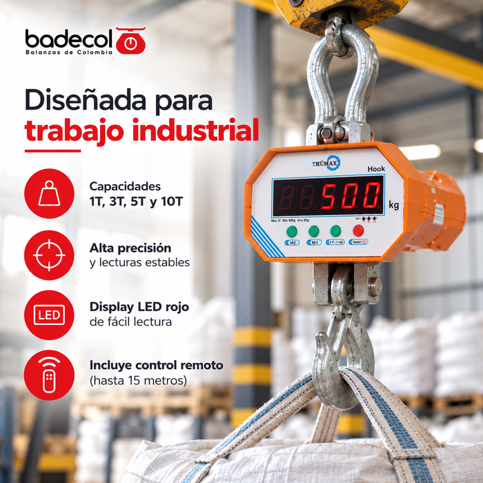 Báscula de Colgar Electrónica HOOK
