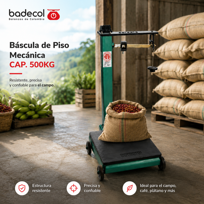 Báscula de Piso Mecánica CAP. 500KG
