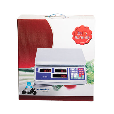 Bascula Balanza liquidadora marca Badecol, cuenta con display led rojo de alta visibilidad; Cuenta con batería recargable, plato en acero inoxidable, manejo de 7 memorias, sumatoria de 99 productos, sistema de tara para desconectar el recipiente, ofreciendo confiabilidad, calidad y robustez.