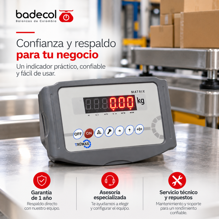 Indicador Solo Peso Multifuncional Matrix 7 Teclas