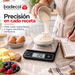 La balanza digital EK 2407H, es una herramienta versátil y precisa, ideal para cocinas profesionales, repostería, cafeterías y laboratorios.

Fabricada con una resistente plataforma de acero inoxidable con acabado antihuellas, esta báscula incluye función de medición de líquidos (agua y leche), su diseño cuenta con certificación IPX6 a prueba de agua, lo que la hace perfecta para ambientes exigentes.