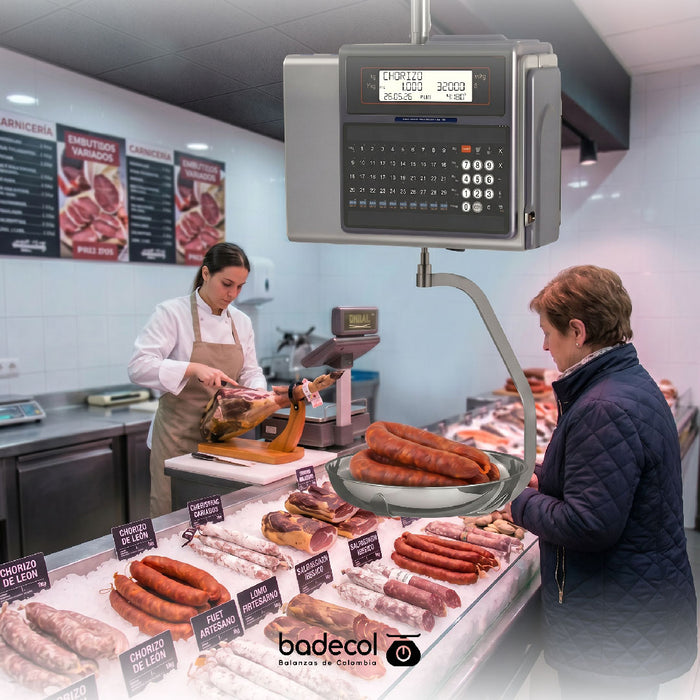 Balanza Liquidadora Dibal-D545 de Colgar en Acero Inoxidable con Impresora