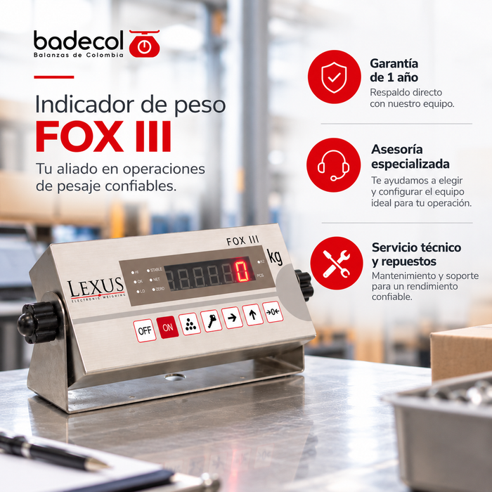 Indicador Solo Peso FOX III