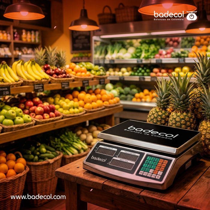 La Balanza Liquidadora Badecol 40 kg es ideal para tiendas, fruver, graneros y negocios que venden productos por peso. Su sistema de cálculo automático permite visualizar peso, precio y valor total de forma rápida y precisa, facilitando la atención al cliente y reduciendo errores en cada venta.