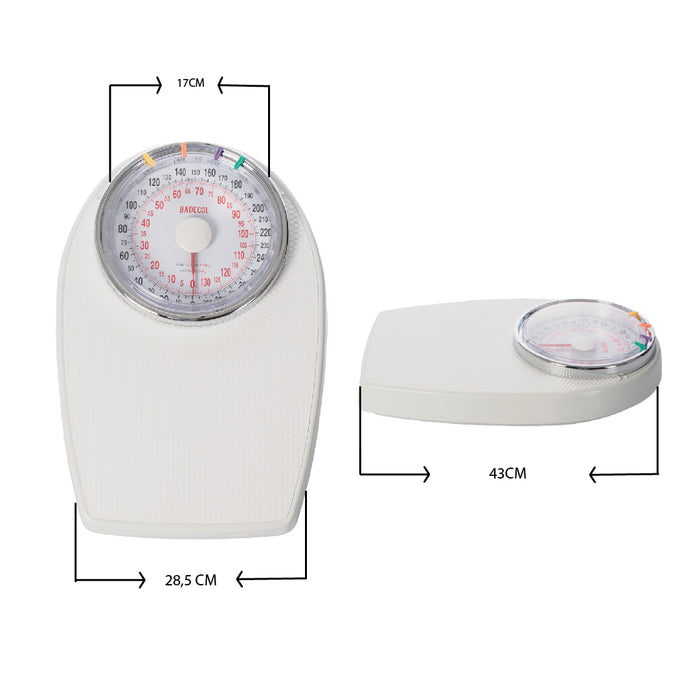 Balanza Bascula pesa persona Badecol DT602, Las básculas pesa personas analogas de grado medico y de funcionamiento mecánico son una herramienta esencial en todo tipo de entorno médico.