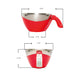 Nuestra Gramera EK 6550 tiene 5 modos de medición, bowl en acero inoxidable removible de 1.5 lts, mide el volumen de la leche, agua, aceite y harina