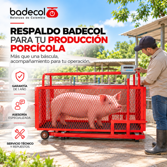 Báscula Porcina Electrónica CAP 500KG