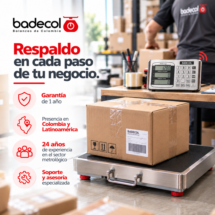 La bascula electrónica inalámbrica es ideal para pesar paquetes de tamaño mediano, de mayor uso en el área industrial, dado que por su tamaño y capacidad, favorece el recibo o despacho de mercancía en medianas cantidades o pesos.