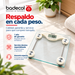 Bascula Balanza pesa persona que Por su modelo, capacidad y facilidad de manejo, este modelo es uno de los más atractivos para consultorios, Hospitales, Centros Médicos, etc.  Fabricada en acero inoxidable, vidrio templado y plástico.