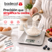 La Balanza Gramera Digital BADECOL EK-8810 combina precisión, diseño y facilidad de uso para ayudarte a controlar mejor las cantidades en cada preparación.

Cuenta con capacidad de hasta 5 kg y división de 1 g, ideal para pesar ingredientes, controlar porciones y preparar recetas de cocina, repostería y panadería. Su superficie en acero inoxidable ofrece un acabado moderno, resistente y fácil de limpiar.

Además, permite medir el volumen de agua y leche, convirtiéndose en una herramienta práctica para difer