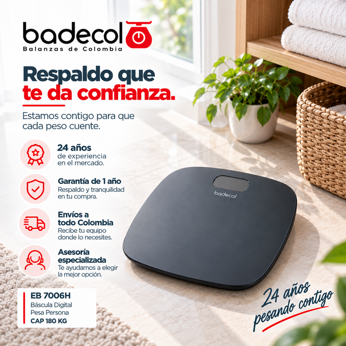 Las básculas pesa personas de grado médico Badecol ofrecen máxima precisión para el control del peso y el seguimiento de la salud en hospitales, clínicas, consultorios y entornos profesionales. Diseñadas con tecnología confiable y materiales de alta calidad, son la elección ideal para quienes buscan resultados exactos y duraderos.