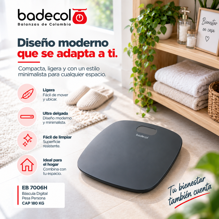 Las básculas pesa personas de grado médico Badecol ofrecen máxima precisión para el control del peso y el seguimiento de la salud en hospitales, clínicas, consultorios y entornos profesionales. Diseñadas con tecnología confiable y materiales de alta calidad, son la elección ideal para quienes buscan resultados exactos y duraderos.