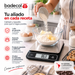 La balanza digital EK 2407H, es una herramienta versátil y precisa, ideal para cocinas profesionales, repostería, cafeterías y laboratorios.

Fabricada con una resistente plataforma de acero inoxidable con acabado antihuellas, esta báscula incluye función de medición de líquidos (agua y leche), su diseño cuenta con certificación IPX6 a prueba de agua, lo que la hace perfecta para ambientes exigentes.