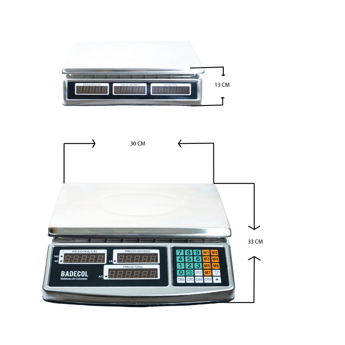 Balanza Liquidadora Badecol 40KG